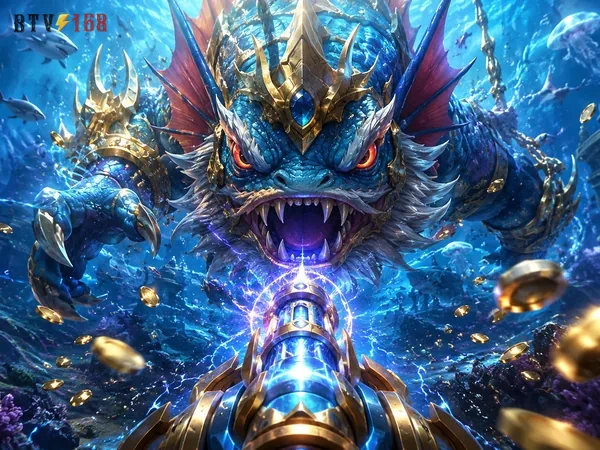 Tampilan permainan Dragon Fishing 2 dengan suasana bawah laut