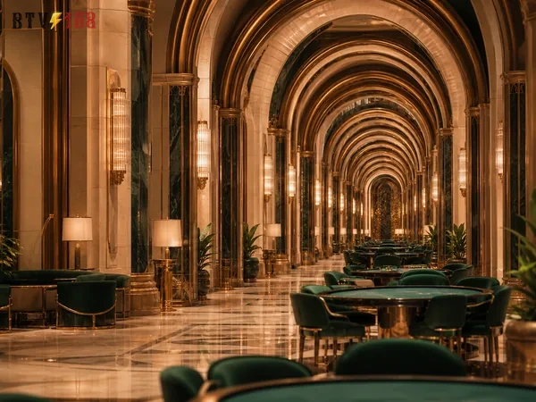 Detail visual bertema kerajaan dalam Midas Fortune